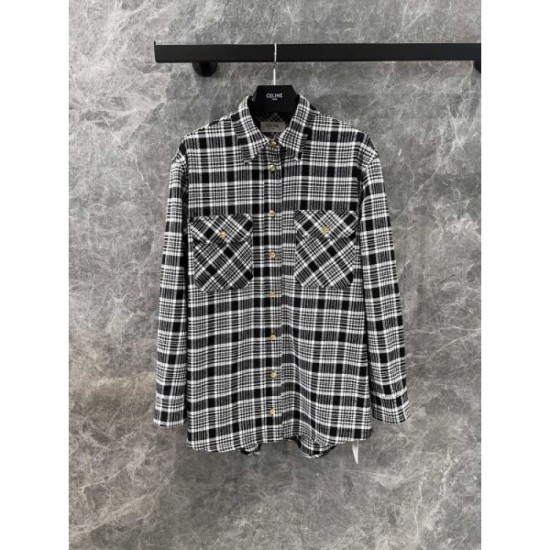 CELINE Celine long sleeve shirt 2024FW takes your style to the next level