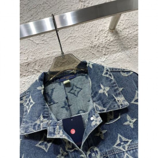 LOUIS VUITTON Louis Vuitton Denim Coat 2024FW Enjoy fashion!