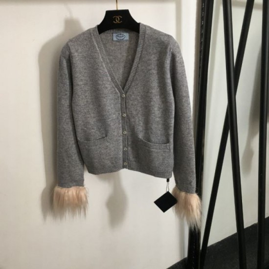 PRADA Prada Knit Cardigan 2024FW Great for changing seasons