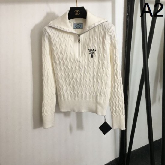 PRADA Prada long sleeve knit 2024FW New winter items that will make you fall in love with it one after another