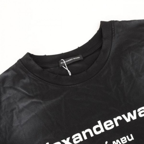 2024SS Mature Texture ALEXANDER WANG Men's Short Sleeve T-Shirt