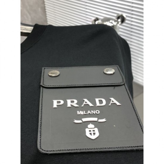 2024SS PRADA short sleeve T-shirt loved by celebrities and celebrities