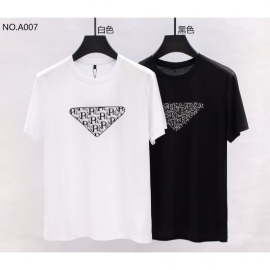 2024SS Summer new product that will be loved by many PRADA Short sleeve T-shirt