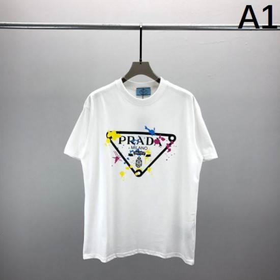 2024SS This season's explosively popular standard product PRADA Short sleeve T-shirt