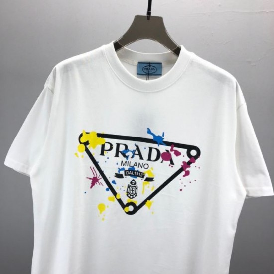 2024SS This season's explosively popular standard product PRADA Short sleeve T-shirt