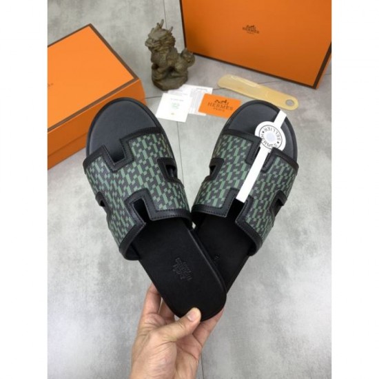 HERMES Classic Tops 2024SS Men's Slippers