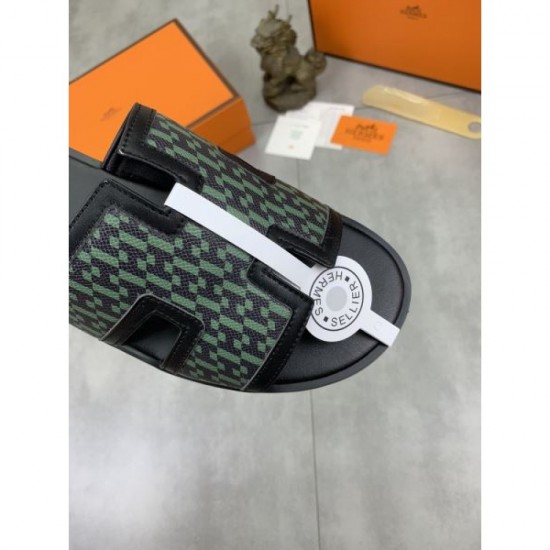 HERMES Classic Tops 2024SS Men's Slippers