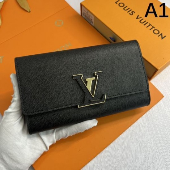 LOUIS VUITTON 2024SS Stylish Style Long Wallet