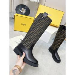 FENDI 2024FW Women's Boots Outstanding Brand Print