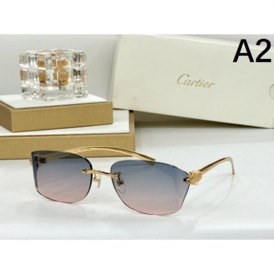 2024FW Sunglasses CARTIER Cartier Popular among fashionable people