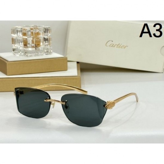 2024FW Sunglasses CARTIER Cartier Popular among fashionable people