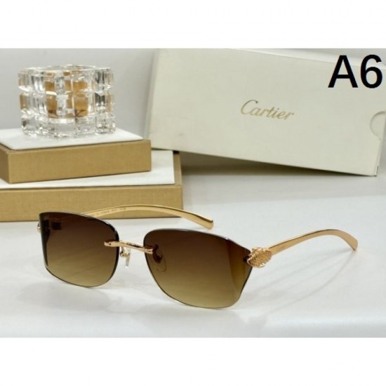 2024FW Sunglasses CARTIER Cartier Popular among fashionable people